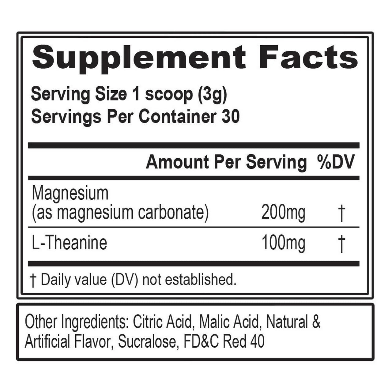 Magnesium + L-Theanine - Natural Relaxation & Focus Support - 200Mg Magnesium + 100Mg L-Theanine - Vegan & Non-Gmo - Powder Dietary Supplement - 30 Servings - Pink Lemonade