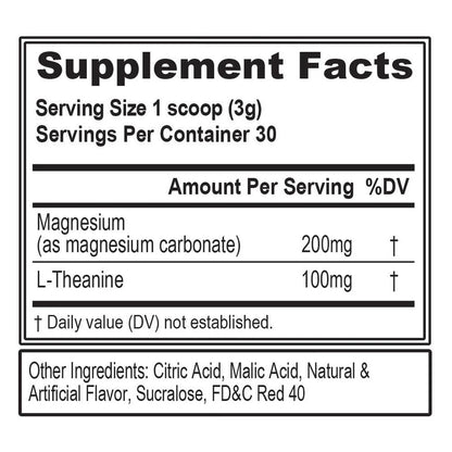 Magnesium + L-Theanine - Natural Relaxation & Focus Support - 200Mg Magnesium + 100Mg L-Theanine - Vegan & Non-Gmo - Powder Dietary Supplement - 30 Servings - Pink Lemonade