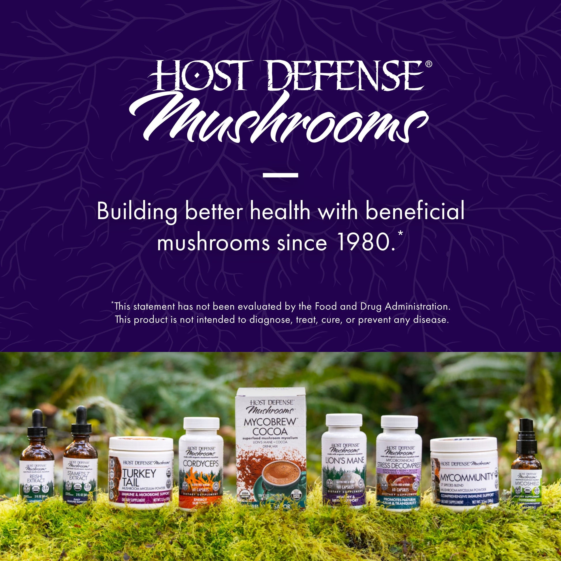 Host Defense Mycobotanicals Brain* Capsules - 60 Capsules (30 Servings)